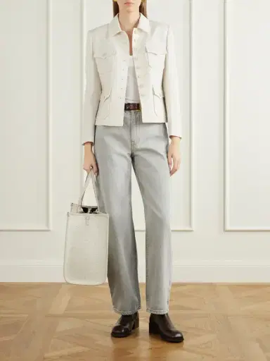 Métier Chameleon 41 Leather-trimmed Jacquard Tote | Thumbnail 3