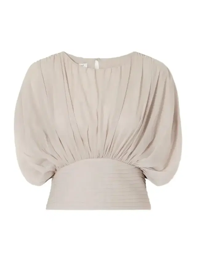 Abadia Draped Ruched Jersey Blouse