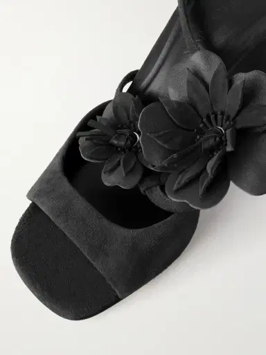 Zimmermann Belara Embellished Leather-trimmed Suede Wedge Mules | Thumbnail 5 Zimmermann Belara Embellished Leather-trimmed Suede Wedge Mules | Thumbnail 5