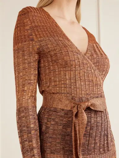 Zimmermann Mouline Belted Ribbed-knit Sweater | Thumbnail 4