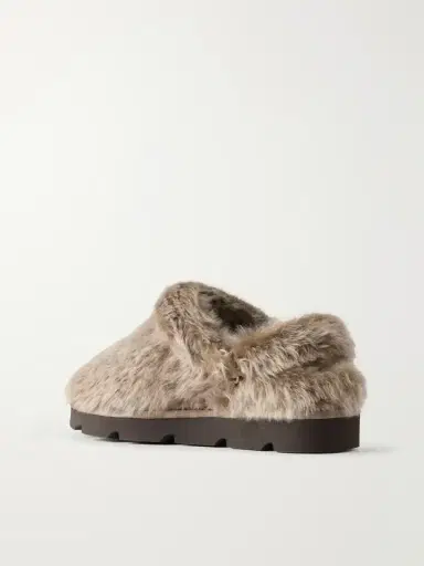 Brunello Cucinelli Monili-detailed Shearling Slip-ons | Thumbnail 3
