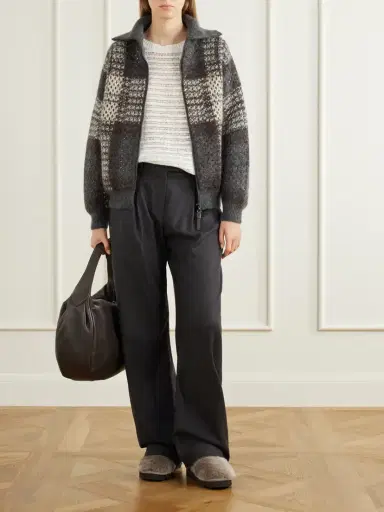 Brunello Cucinelli Monili-detailed Shearling Slip-ons | Thumbnail 4