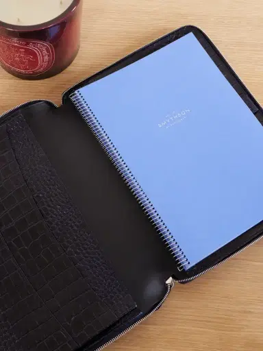 Smythson Mara Croc-embossed Leather A4 Folder | Thumbnail 2 Smythson Mara Croc-embossed Leather A4 Folder | Thumbnail 2