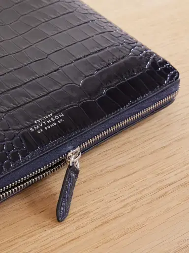 Smythson Mara Croc-embossed Leather A4 Folder | Thumbnail 3 Smythson Mara Croc-embossed Leather A4 Folder | Thumbnail 3