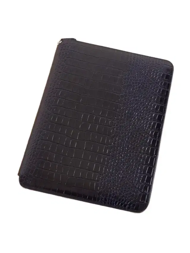Smythson Mara Croc-embossed Leather A4 Folder