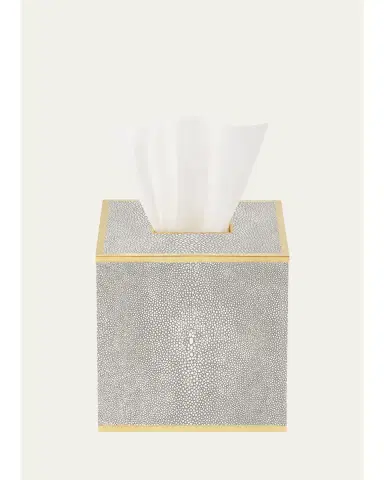 AERIN Classic Faux Shagreen Tissue Box Holder | Thumbnail 1