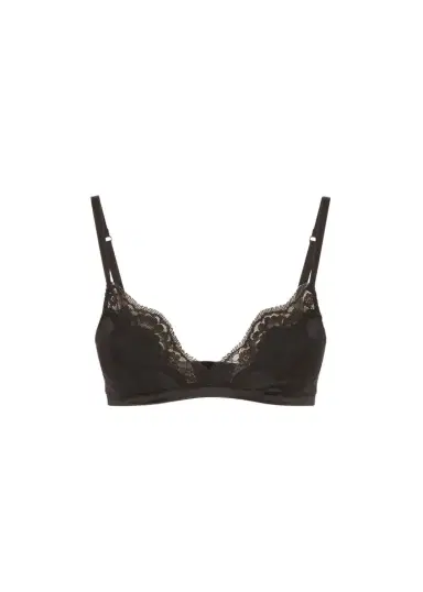 Dolce & Gabbana Satin Lace-Trim Soft Triangle Bra | Thumbnail 1