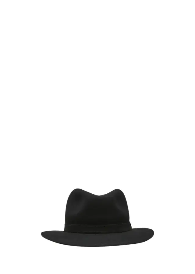 BORSALINO Men's Alessandria Leather-Band Wool Fedora Hat