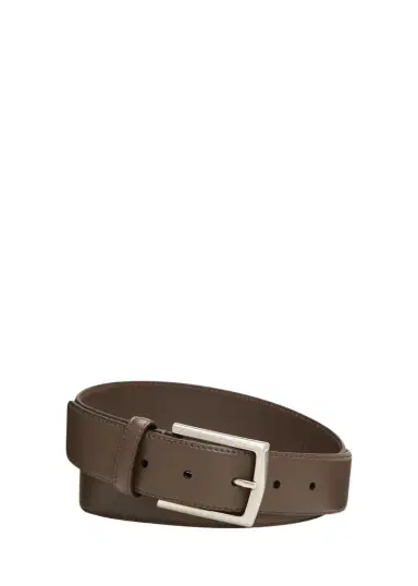 Simonnot Godard Men's Luma Matte Leather Belt | Thumbnail 1 Simonnot Godard Men's Luma Matte Leather Belt | Thumbnail 1