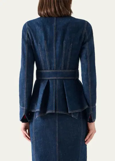 Akris punto Brushed Denim Jacket | Thumbnail 3