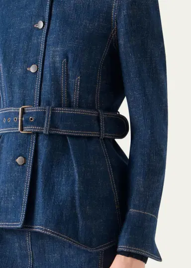 Akris punto Brushed Denim Jacket | Thumbnail 5