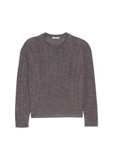 Helmut Lang Men's Wide-Rib Wool and Nylon Crewneck Sweater | Thumbnail 1