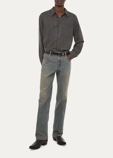 Helmut Lang Men's Vintage Wash Straight-Fit Jeans | Thumbnail 2