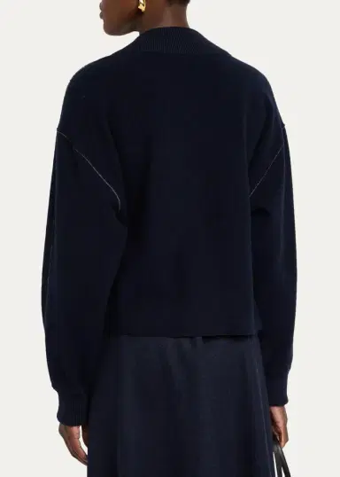 Lafayette 148 New York V-Neck Reversible Knit Sweater | Thumbnail 3