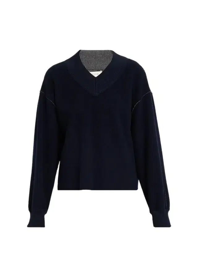 Lafayette 148 New York V-Neck Reversible Knit Sweater