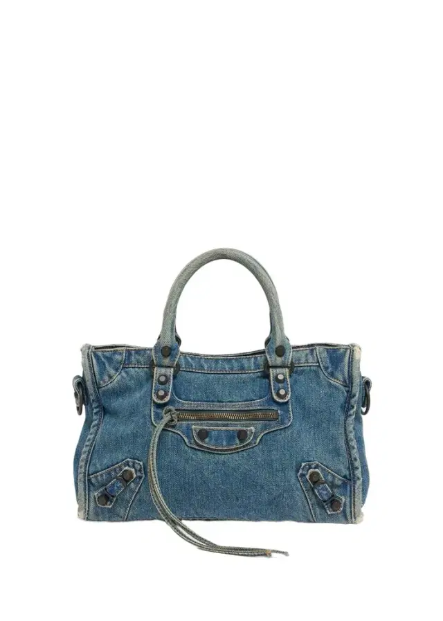 Balenciaga Le City Small Denim Tote Bag