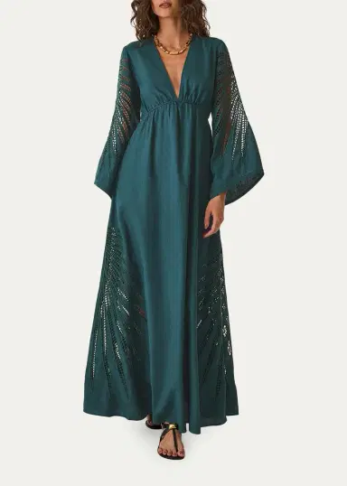 Vix Dema Eyelet Maxi Dress | Thumbnail 2