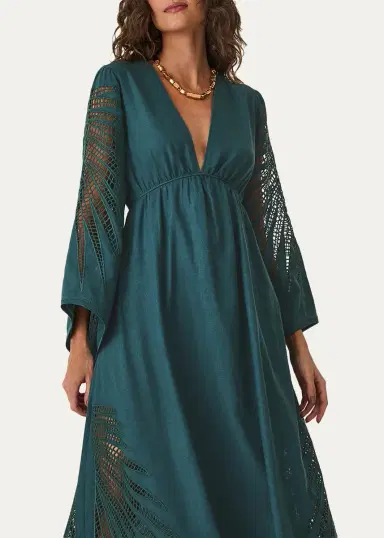 Vix Dema Eyelet Maxi Dress | Thumbnail 4