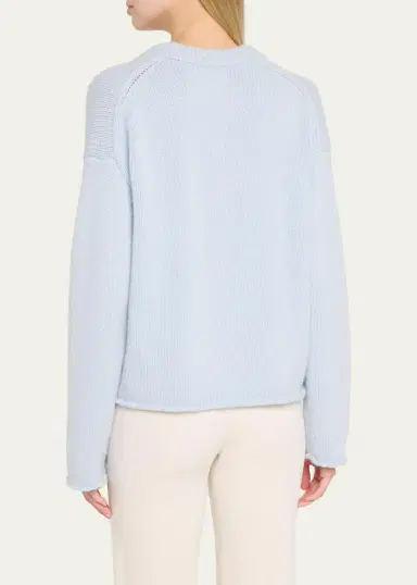 Loulou de Saison Derry Cashmere Scoop-Neck Sweater | Thumbnail 3