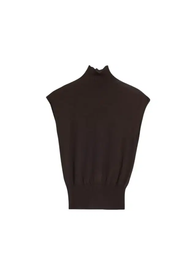 Rick Owens Turtleneck Fine Wool Knit Tank Top