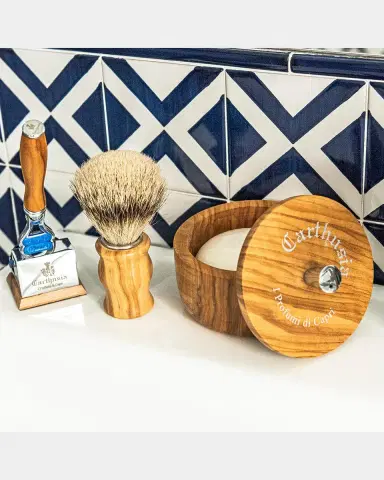 Carthusia Men's Salone da Barba Fusion Razor with Base | Thumbnail 3