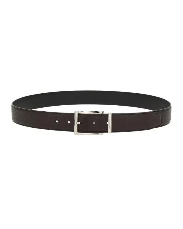 Ferragamo Men's Double Adjustable Leather Belt