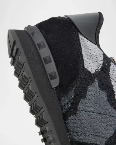 Valentino Garavani Men's Rockrunner Mesh Camouflage Sneakers | Thumbnail 5 Valentino Garavani Men's Rockrunner Mesh Camouflage Sneakers | Thumbnail 5