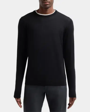 Kiton Men's Crewneck Wool Sweater | Thumbnail 4