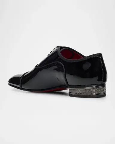 Christian Louboutin Men's Greggo Galvin Patent Leather Oxford Shoes | Thumbnail 4