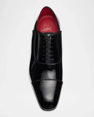 Christian Louboutin Men's Greggo Galvin Patent Leather Oxford Shoes | Thumbnail 6