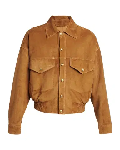 Versace Men's Suede Blouson Jacket | Thumbnail 1