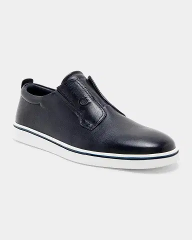 Ferragamo Men's Alfievit Leather Slip-On Sneakers | Thumbnail 5