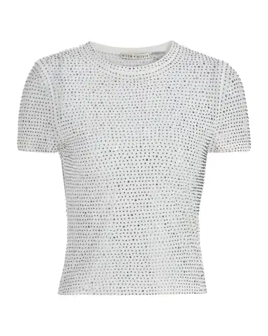 ALICE + OLIVIA Tess Crystal-Embellished T-Shirt | Thumbnail 1