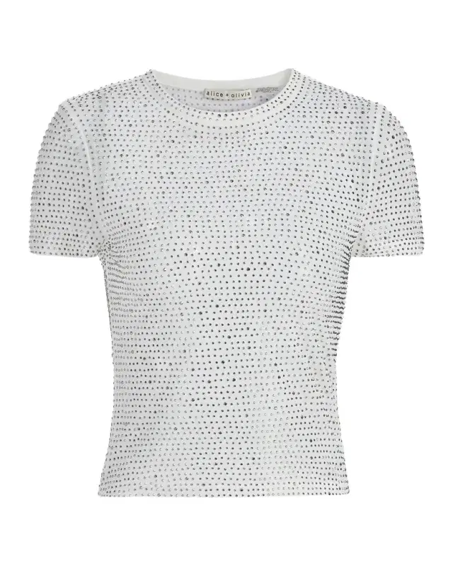 ALICE + OLIVIA Tess Crystal-Embellished T-Shirt