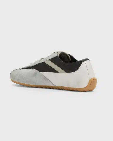 Alexander McQueen Men's Boxe Mixed Media Low-Top Sneakers | Thumbnail 2 Alexander McQueen Men's Boxe Mixed Media Low-Top Sneakers | Thumbnail 2