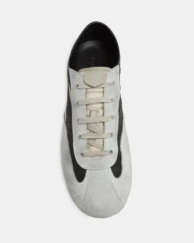Alexander McQueen Men's Boxe Mixed Media Low-Top Sneakers | Thumbnail 4 Alexander McQueen Men's Boxe Mixed Media Low-Top Sneakers | Thumbnail 4