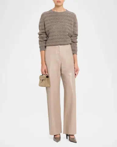 Fabiana Filippi Leather Wide-Leg Pants | Thumbnail 2