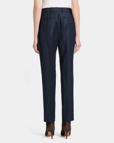 Kiton Pinstriped Stretch Wool Trousers | Thumbnail 3 Kiton Pinstriped Stretch Wool Trousers | Thumbnail 3