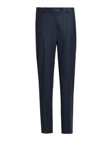 Kiton Pinstriped Stretch Wool Trousers | Thumbnail 1 Kiton Pinstriped Stretch Wool Trousers | Thumbnail 1