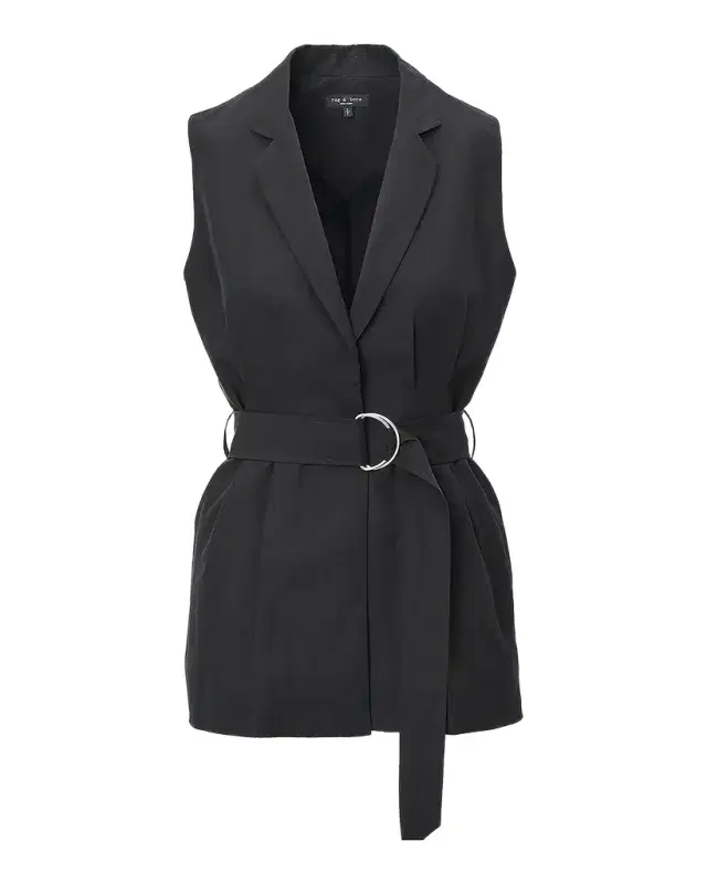 rag & bone Mandi Belted Tailored Vest