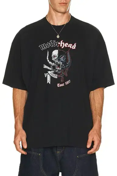 Vetements X Motorhead Double Graphic Cut-up T-shirt | Thumbnail 1 Vetements X Motorhead Double Graphic Cut-up T-shirt | Thumbnail 1