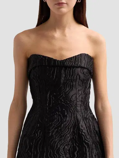 Simkhai Women's Darcie Strapless Mini Dress - Black - Size 12 | Thumbnail 5
