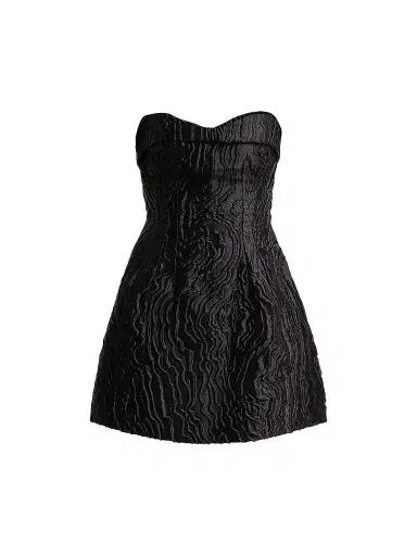Simkhai Women's Darcie Strapless Mini Dress - Black - Size 12 | Thumbnail 1