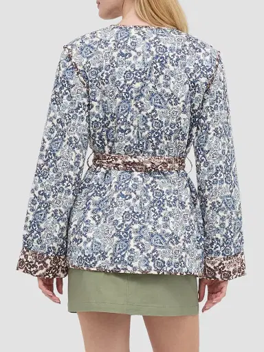 Hill House Home Women's The Aspen Jacket - Chedworth Paisley Blue - Size XXXL | Thumbnail 5