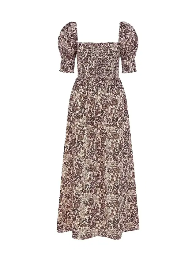 Hill House Home Women's The Malene Nap Dress - Chedworth Paisley Brown