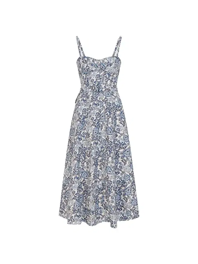 Hill House Home Women's The Fiona Dress - Chedworth Paisley Blue
