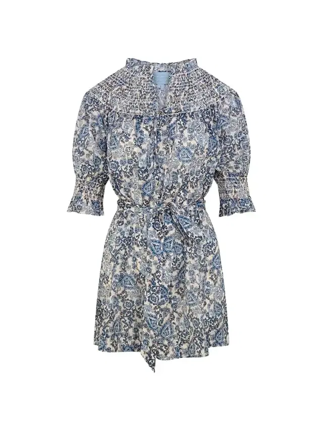 Hill House Home Women's The Zinnia Mini Nap Dress - Chedworth Paisley Blue