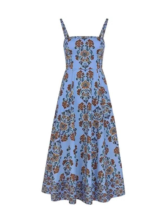 Hill House Home Women's The Margot Dress - Stowell Medallion Iris