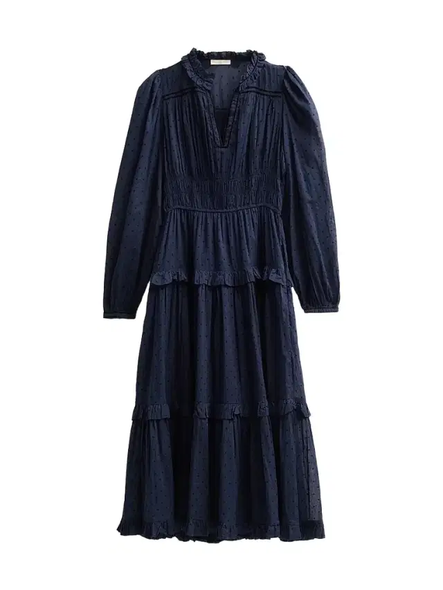 Ulla Johnson Women's Ardelle Clip Dot Cotton Midi-Dress - Nightfall