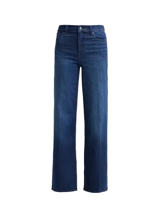 FRAME Women's Le Slim High-Rise Palazzo Jeans - Ultraviolet